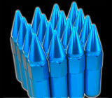 60mm টিউনার রেসিং ঘুঘু বাদাম 14x1.5 জন্য হুইস / রিম, নীল নিখুঁত বাদাম বাদামি