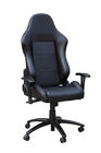 Commercial Black Leather Back Adjustable Office Chair With Nylon Castors